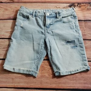 Gymboree skinny girl's sz 10 denim bermuda shorts